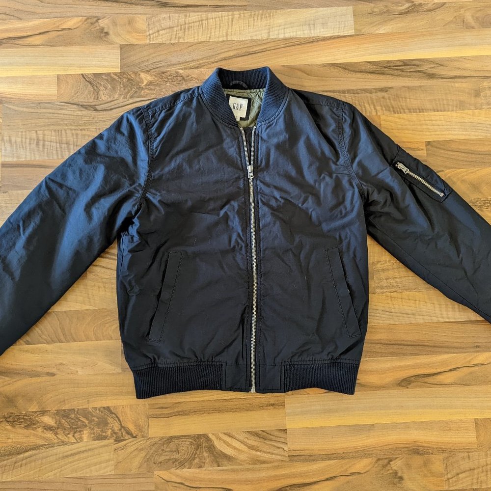 GAP Black Bomber Jacket/Coat, Like New